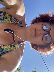 You&rsquo;re laying in my garden whilst I reach over in a bikini