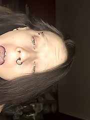 I love my wife horny faces...