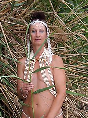 By the shore, in the marshy vegetation