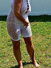 Outdoor playtime with sex toys