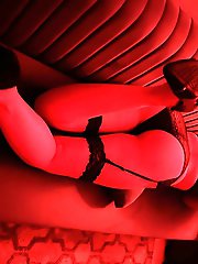 Diana Douglas teasingly clad in lingerie