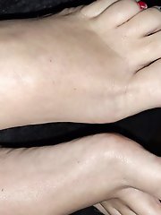 Tiny feet in size 7 shoes.