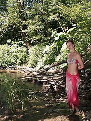 In riverbed little river Sherbikha