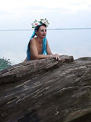 Ultra-sexy older damsel is taking off her panties