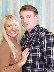Hot british housewife playing with her younger lover